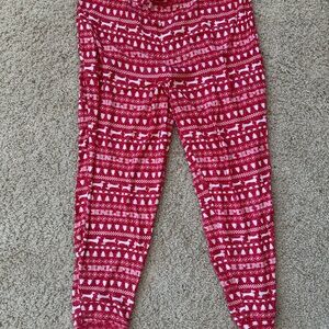 Red Patterned Leggings